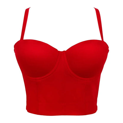 Mesh Push-Up Corset Bralette
