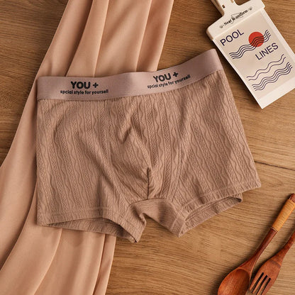 4 PCS - YOU+ Pure Cotton Men's Briefs