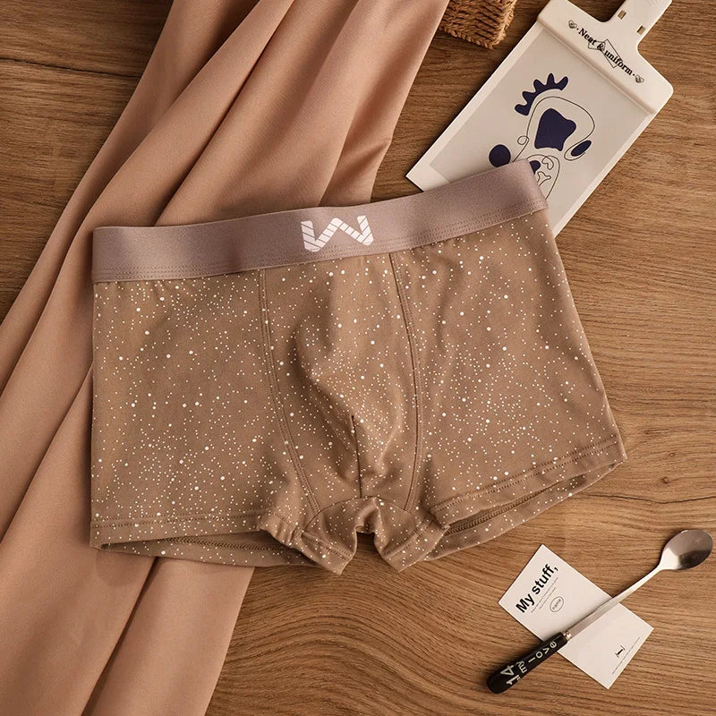 4 PCS SkyPrint Cotton Boxers