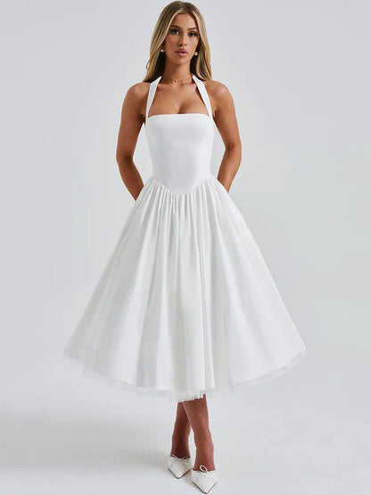 Midnight Muse™ Mesh Bandage Halter Dress
