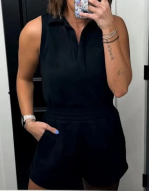 KNIT Polo Romper