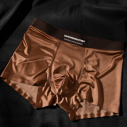 4 PCS Luxury Ice Silk Boxers For Men