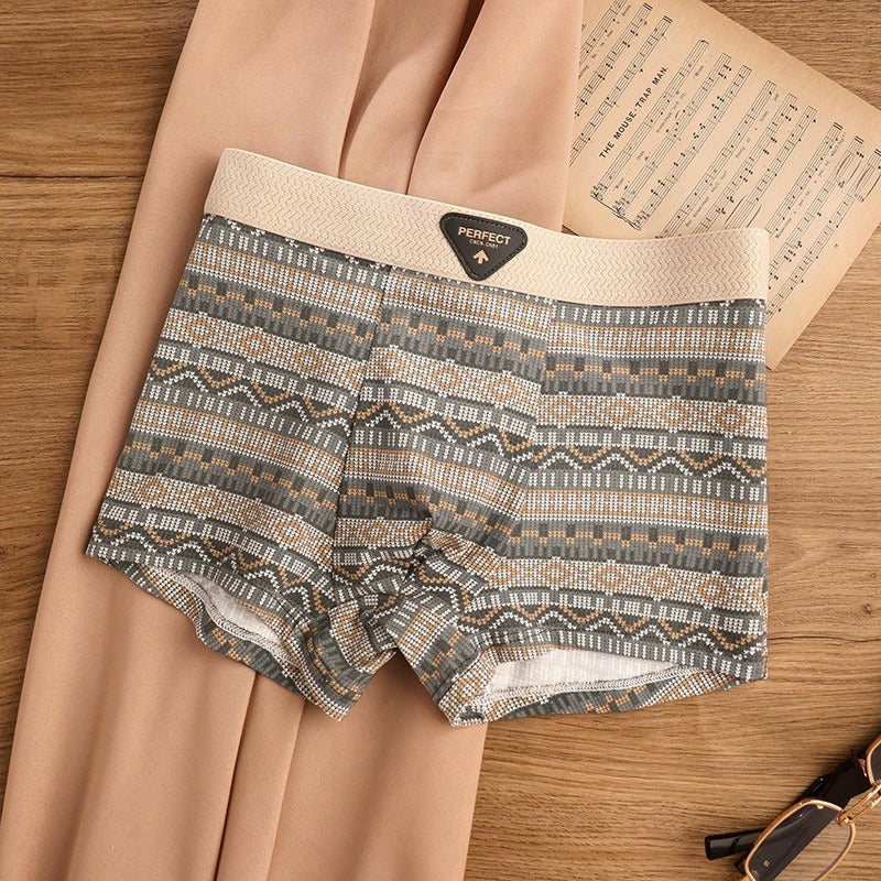 BoldComfort™ 4-Pack Retro Cotton Boxers