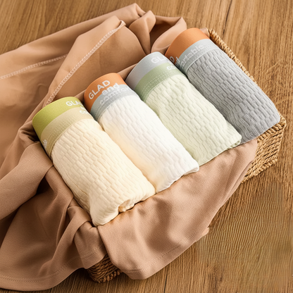 4 PCS - Pure Cotton -Men's Underwear