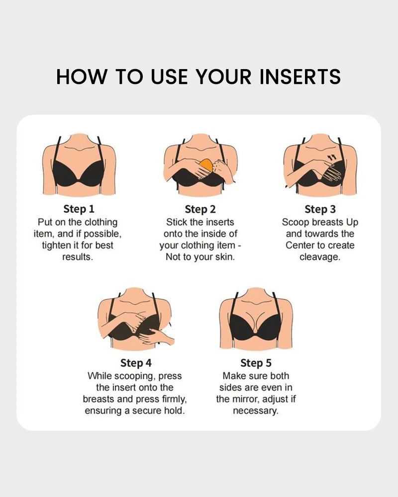 FlawlessLift™ - Double-Sided Sticky Bra Inserts