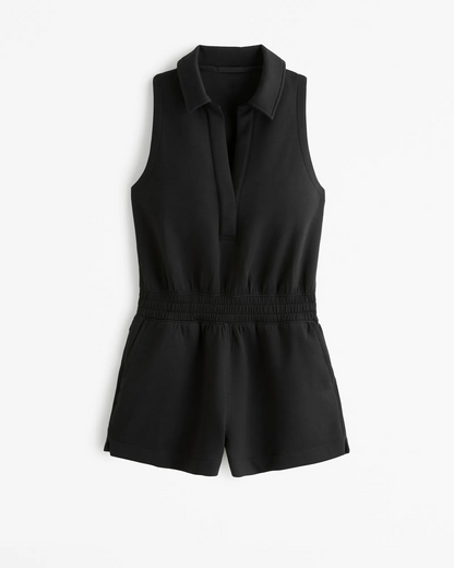 KNIT Polo Romper